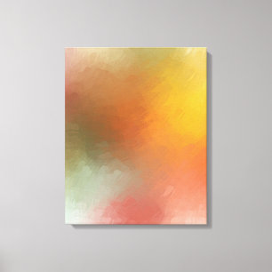 Trendy Colourful Modern Abstract Art Red Yellow Canvas Print