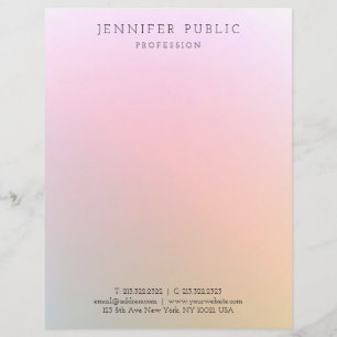 Trendy Colourful Modern Professional Template Letterhead