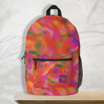 Trendy Colourful Pink Yellow Green Tie Dye Pattern