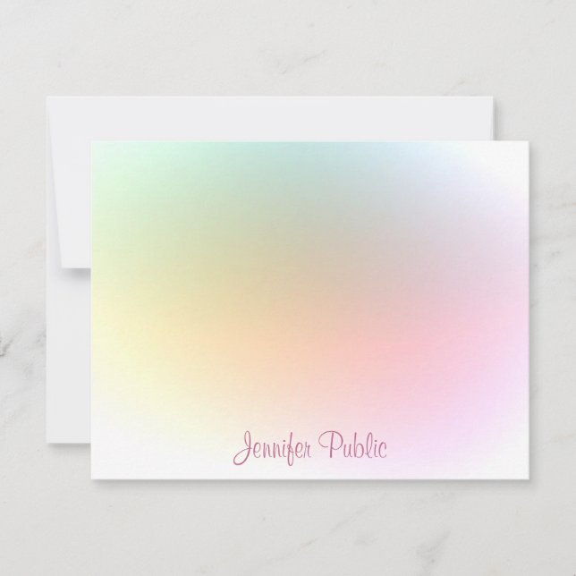 Trendy Colourful Template Calligraphy Script Moder (Front)