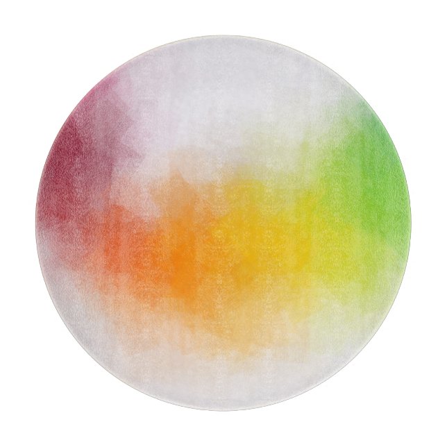 Trendy Colourful Template Modern Abstract Art Cutting Board (Front)