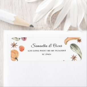 Trendy Colourful Watercolor Pumpkin Autumn Vibes