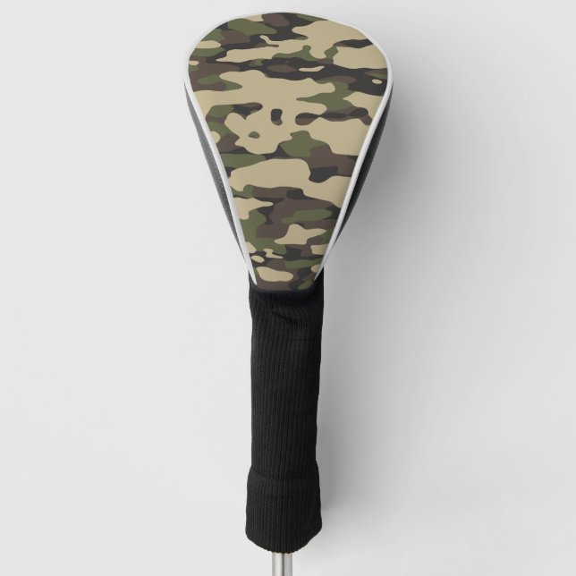 Trendy Colours Camouflage Abstract Pattern Golf Head Cover (Front)