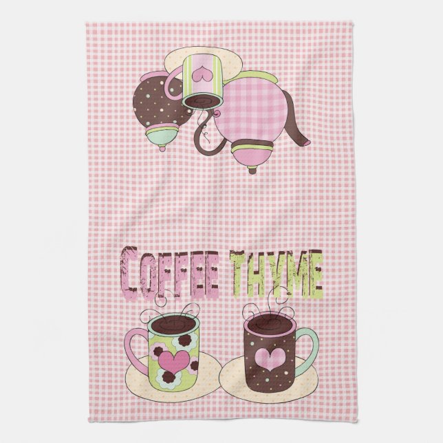 Trendy Colours Coffee Time Kitchen Towel (Vertical)