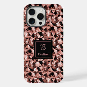 Trendy Colours iPhone 14 Case Rose Gold and Black