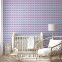 Trendy Contemporary Teal Pink Blue
