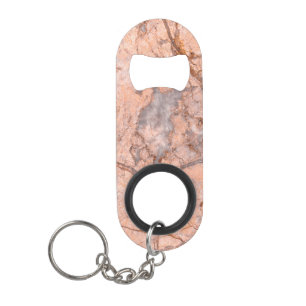Trendy Cool Marble Stone Texture Keychain Bottle Opener