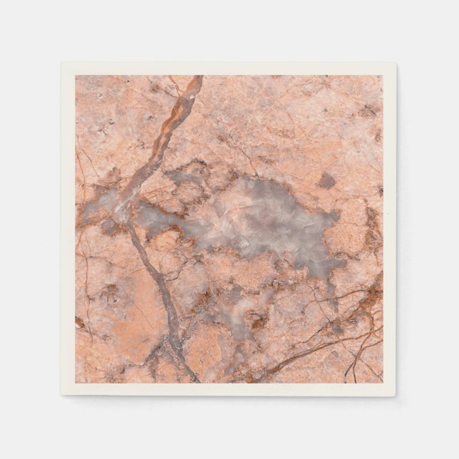 Trendy Cool Marble Stone Texture Napkin (Front)