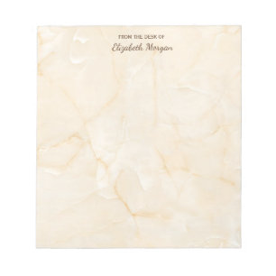 Trendy Cool Marble Stone Texture - Personalized Notepad