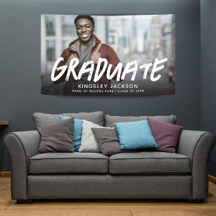 Trendy Cool Modern Urban Graduate Photo Banner