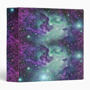 Trendy Cool Sparkly New Nebula Design Binder