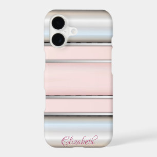 Trendy Cool Striped Silver - Personalized