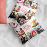 Trendy Coral Best Friends Forever Photo Collage Throw Pillow<br><div class="desc">This modern photo collage has space for eight square photographs and the trendy typography in the middle reads Best Friends Forever.</div>