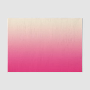 Trendy Coral Pink to Vintage White Ombre Gradient Tissue Paper