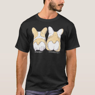 Trendy Corgi Butts Animal T-Shirt