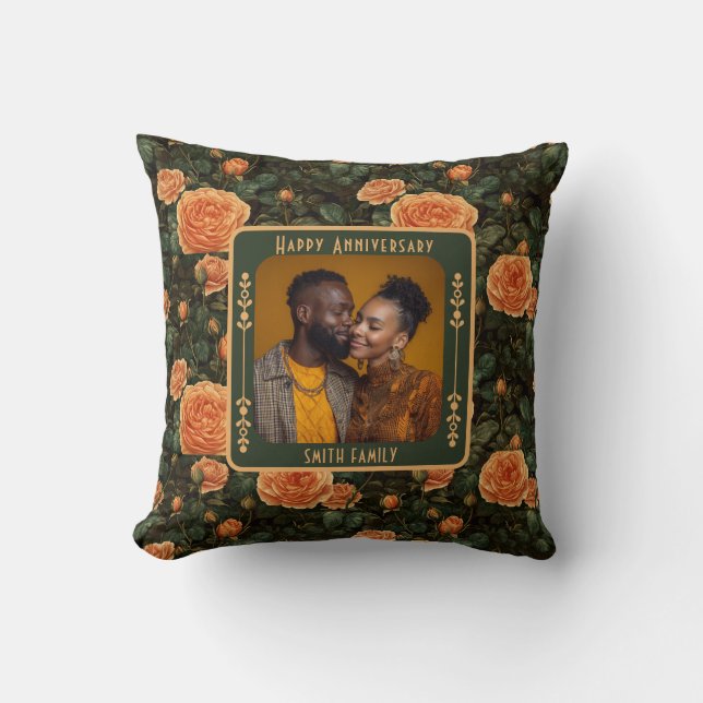 Trendy Couples 10Th Anniversary Throw Pillow (Front)