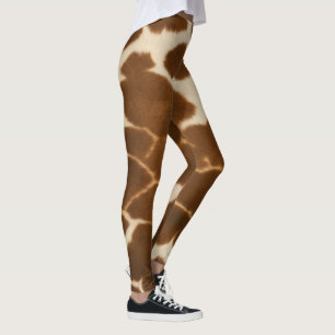 Trendy Cow Faux Leather Elegant Collection Leggings