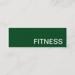 Trendy Creative Green Fitness Sport Business Card