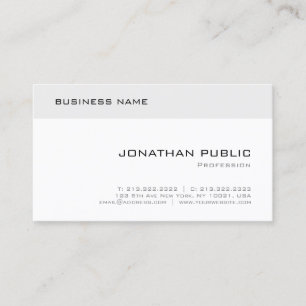 Trendy Creative Modern Elegant Simple Template Business Card
