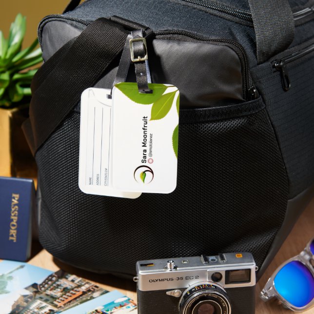 Trendy Custom Luggage Tag (Front & Back)