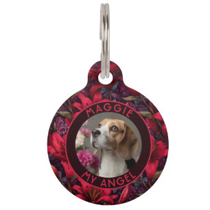 Trendy Custom Pet Themed Gift Lilies Flower Tag