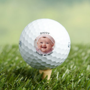 Trendy Custom Photo Modern Personalized Golf Balls