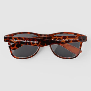 Trendy Custom Script Text Sunglasses