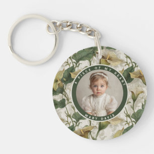 Trendy custom souvenir Photo Calla Lilies Keychain
