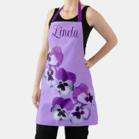Trendy customizable name Linda purple flower boho 