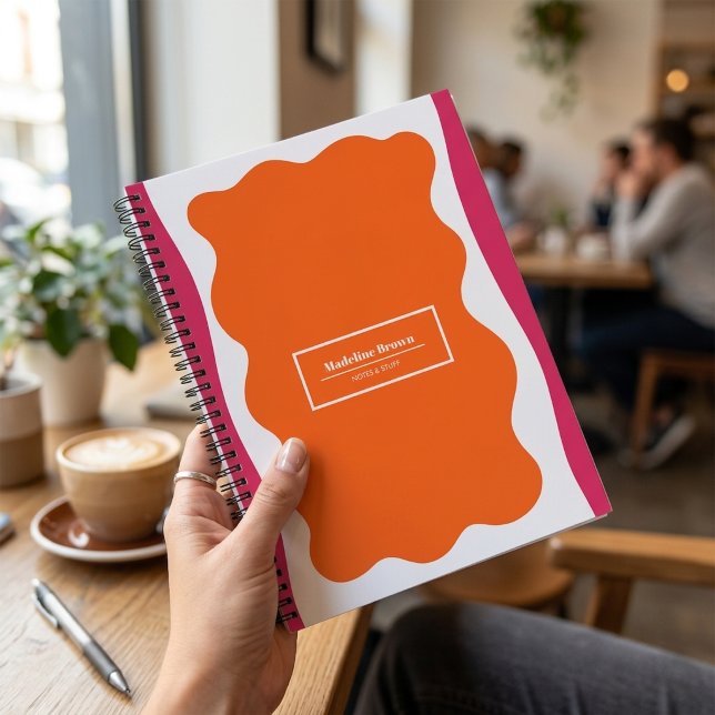 Trendy Cute Abstract Stylish Personalized Notebook (Creator Uploaded)
