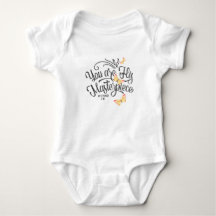 Trendy Cute Baby Clothes With Bible Quote