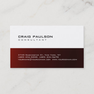 Trendy Cute Chic Dark Red Carte de visite