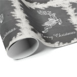 Trendy cute Christmas reindeer winter chalkboard Wrapping Paper<br><div class="desc">Trendy cute Christmas reindeer holiday chalkboard design. Sophisticated and artistic colour composition. A modern,  unique graphic art work made for you. You can customize this product by adding your own name nickname or monogram,  or change text.Perfect gifts for unique designs lovers.</div>