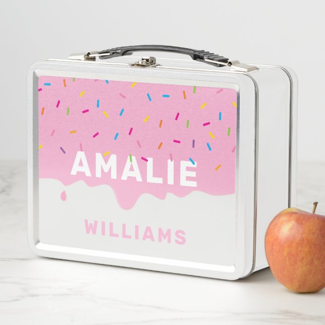 TRENDY cute confectionery frosting drip sprinkles  Metal Lunch Box (In Situ)