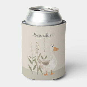 Trendy Cute Goose Customizable Can Cooler