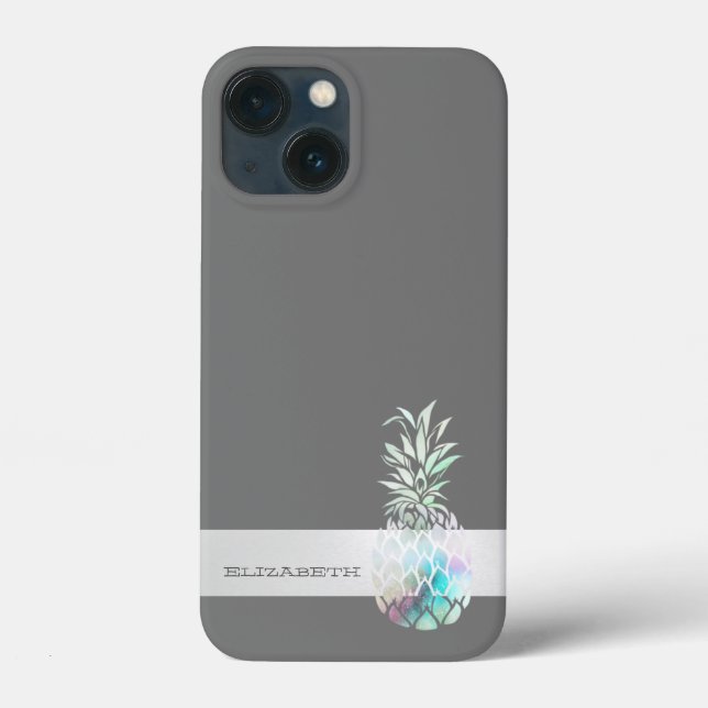 Trendy Cute  Pineapple,Stripe  -Personalized  Case-Mate iPhone Case (Back)