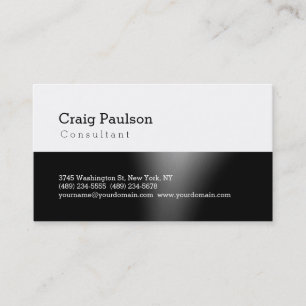 Trendy Cute Standard Black White Carte de visite