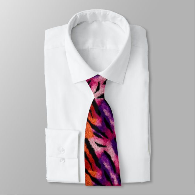 Trendy Dad Gifts Animal Print Tie (Tied)