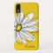 Trendy Daisy Floral Illustration - blackand yellow