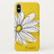 Trendy Daisy Floral Illustration - blackand yellow
