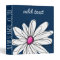 Trendy Daisy Floral Illustration - navy and pink