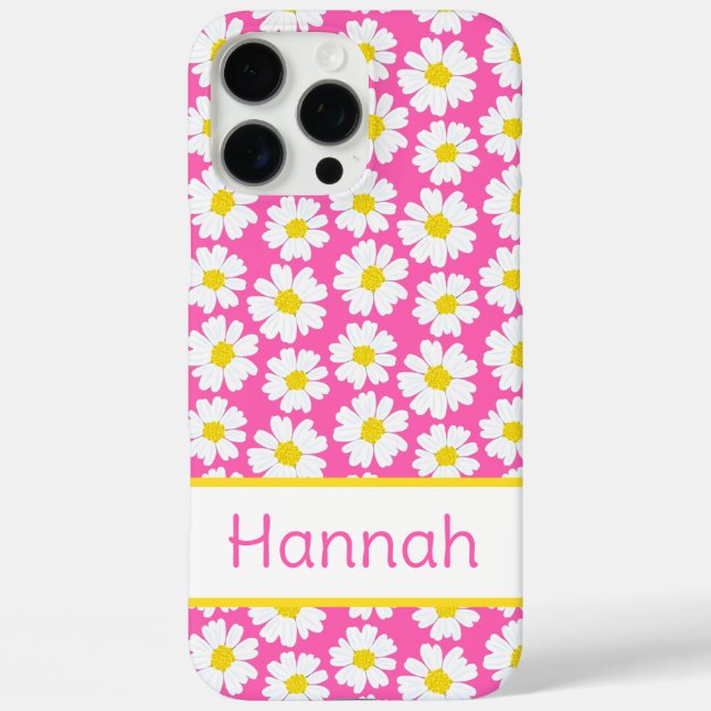 Trendy Daisy Pattern Case-Mate iPhone Case (Back)