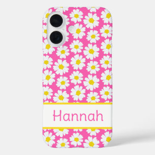 Trendy Daisy Pattern iPhone 16 Case