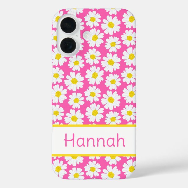 Trendy Daisy Pattern Case-Mate iPhone Case (Back)