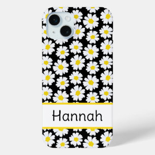 Trendy Daisy Pattern iPhone 15 Mini Case