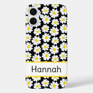 Trendy Daisy Pattern iPhone 16 Plus Case