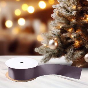 Trendy Dark Dusky Violet - Satin Ribbon