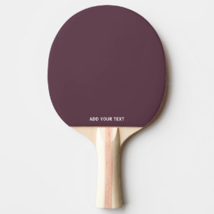 Trendy Dark Plum Brown -  Custom Ping Pong Paddle