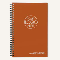 Trendy Dark Pumpkin Orange Modern Logo