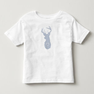 TRENDY DEER WITH HEARTS TODDLER T-SHIRT